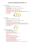 Electricity and Magnetism World Café - KEY - pams-piper