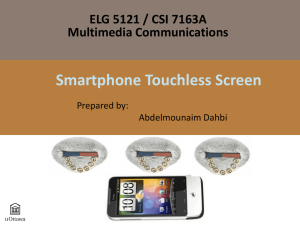 Smartphone Touchless Screen