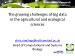 The growing challenges of big data in the agricultural and ecological