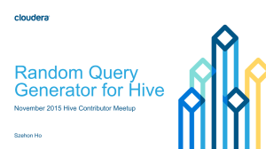 Random Query Gen- Hive Meetup