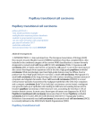 Papillary transitional cell carcinoma