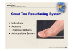 Great Toe Resurfacing System