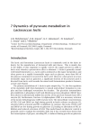 7 Dynamics of pyruvate metabolism in Lactococcus lactis