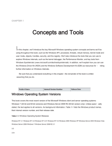 CHAPTER 1 Concepts and Tools n this chapter, we`ll introduce the