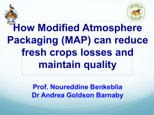 Effects of MAP on Fresh Produce