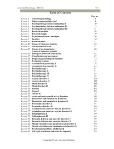 Table of Contents - VU LMS