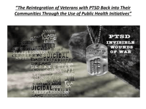 The Reintegration of Veterans with PTSD Back into Their