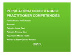 Population-Focused Nurse Practitioner Competencies