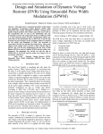 (DVR) Using Sinusoidal Pulse Width Modulation