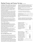 Energy Savings Through Radiant Heat