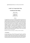 Arabic Text Categorization Using Classification Rule Mining