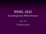 PHIL 2525 Contemporary Moral Issues