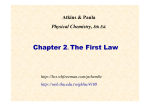 Chapter 2. The First Law