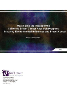 Studying Environmental Influences and Breast Cancer