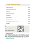 Thematic Areas of Sport Science