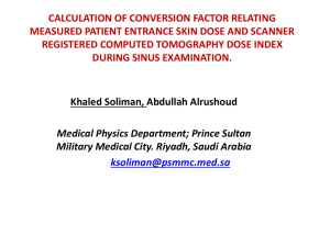 pp003 calculation of conversion factor relating measured patient