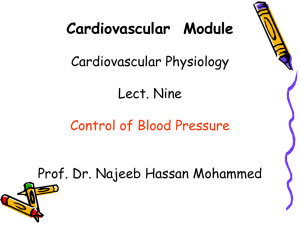 Arterial blood pressure