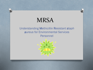 MRSA - UNI Physical Plant