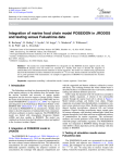 Integration of marine food chain model POSEIDON in JRODOS and