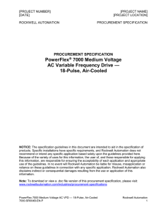 18-Pulse, Air-Cooled - Rockwell Automation