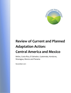 Review of Current and Planned Adaptation Action: Central America