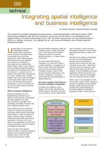Integrating spatial intelligence and business intelligence