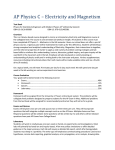 AP Physics C – Electricity and Magnetism