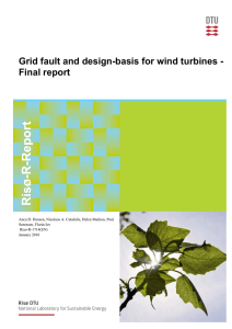 Grid fault and design-basis for wind turbines - Final