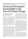 Economic Planning for Sustainability in the Face of Climate Change