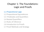 Chapter 1: The Foundations: Logic and Proofs