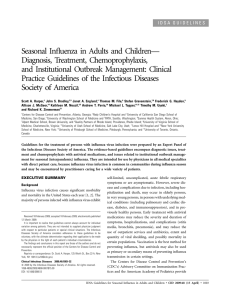 Seasonal Influenza in Adults and Children— Diagnosis, Treatment