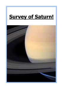 Survey of Saturn! - Primary Resources