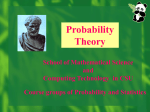 2.1 One-dimensional random variable and distribution