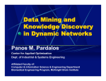 Data Mining and Knowledge Discovery in Dynamic Networks