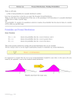 Probability and Normal Distributions