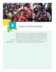 Culture and Socialization