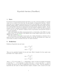 Hyperbolic functions (CheatSheet)