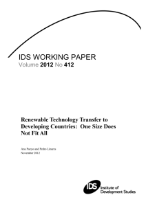 ids working paper - Institute of Development Studies