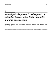 Nanophysical approach to diagnosis of epithelial