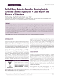 Failed Deep Anterior Lamellar Keratoplasty in Avellino Stromal