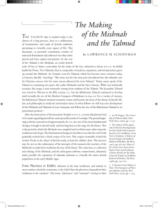 The Making of the Mishnah and the Talmud