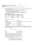 Name Strand II: Chemical Structures and Properties Multiple Choice