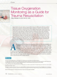 Tissue Oxygenation Monitoring as a Guide for Trauma