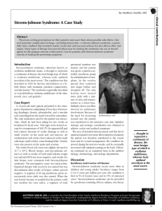 Stevens-Johnson Syndrome: A Case Study