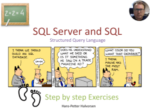 SQL Server and SQL