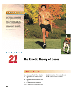 The Kinetic Theory of Gases - Department of Applied Physics