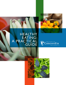 healthy eating: a practical guide