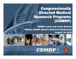 MHSRS 2015_CDMRP lunch and learn
