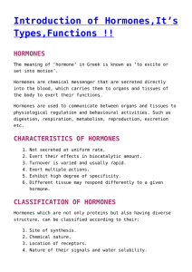 hormones - Biology Notes Help