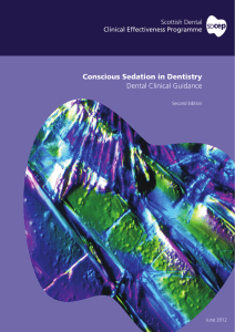 Conscious Sedation in Dentistry Dental Clinical Guidance